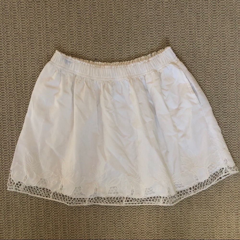 White Skirt with Lace